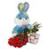 red roses with plush toy and chocolates. United Kingdom, The